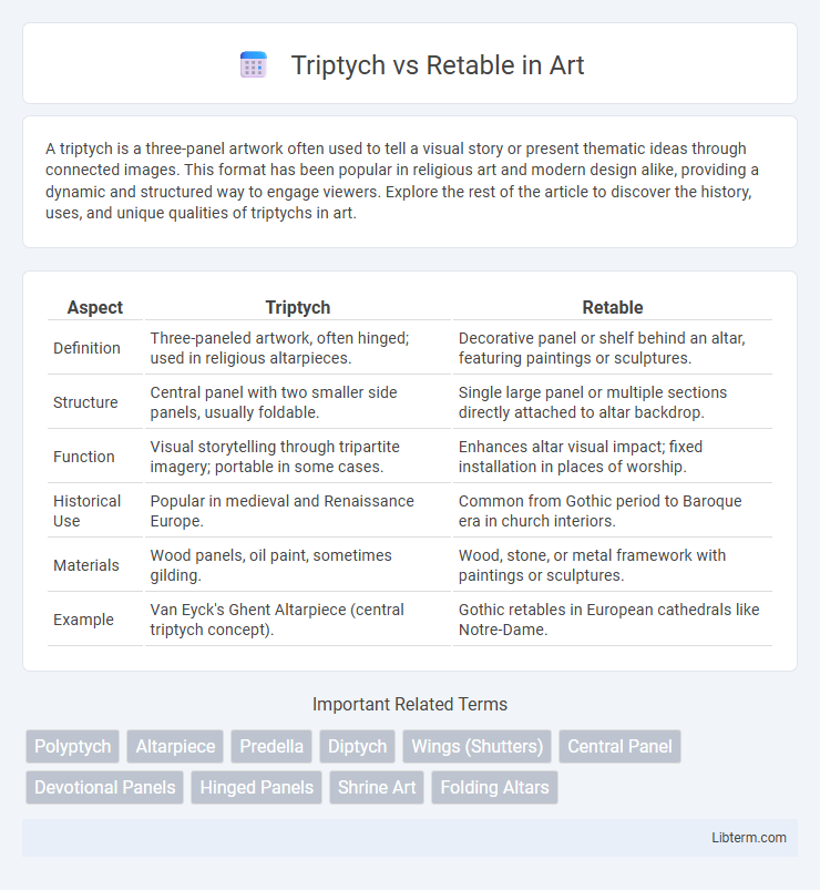 Retable vs Triptych in Art - What is The Difference?