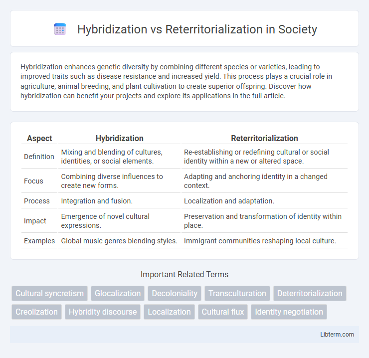 Reterritorialization vs Hybridization in Society - What is The Difference?