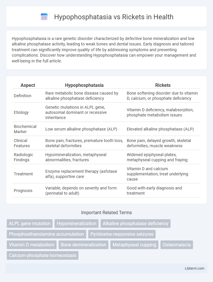 Rickets vs Hypophosphatasia in Health - What is The Difference?