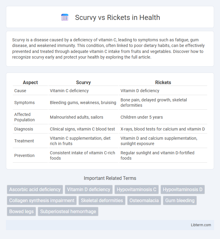 Rickets vs Scurvy in Health - What is The Difference?