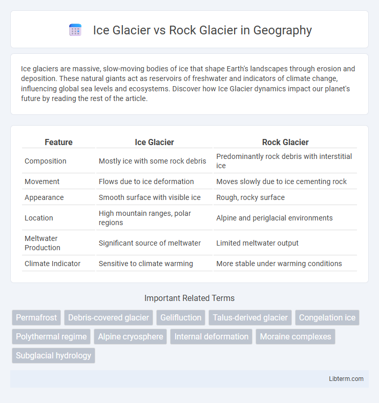 Rock Glacier vs Ice Glacier in Geography - What is The Difference?