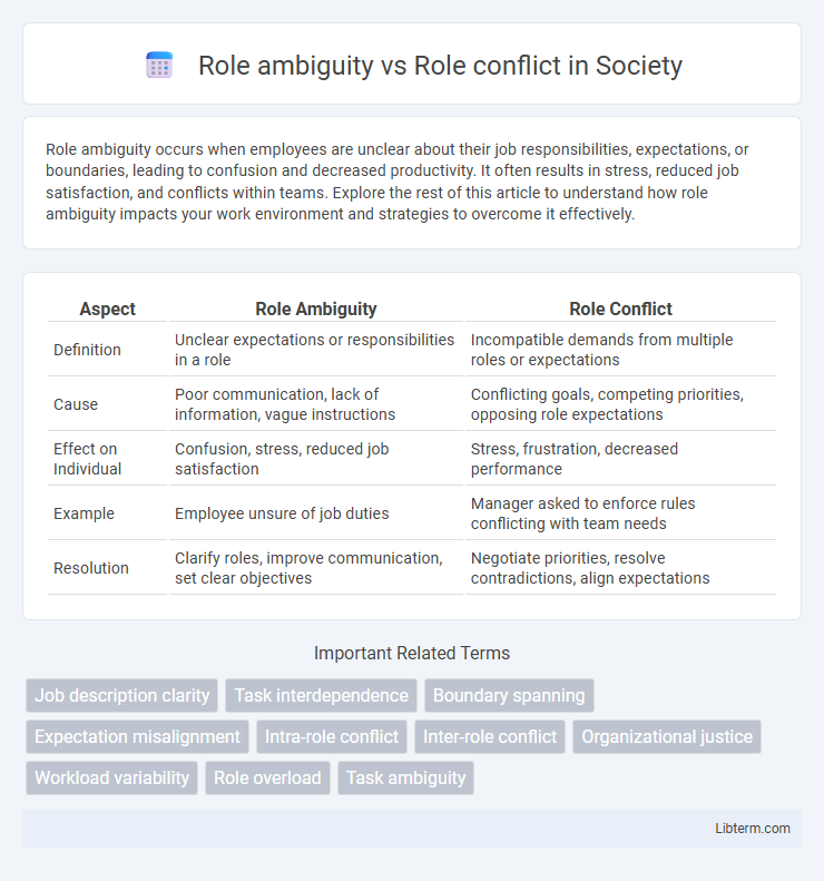 Role conflict vs Role ambiguity in Society - What is The Difference?