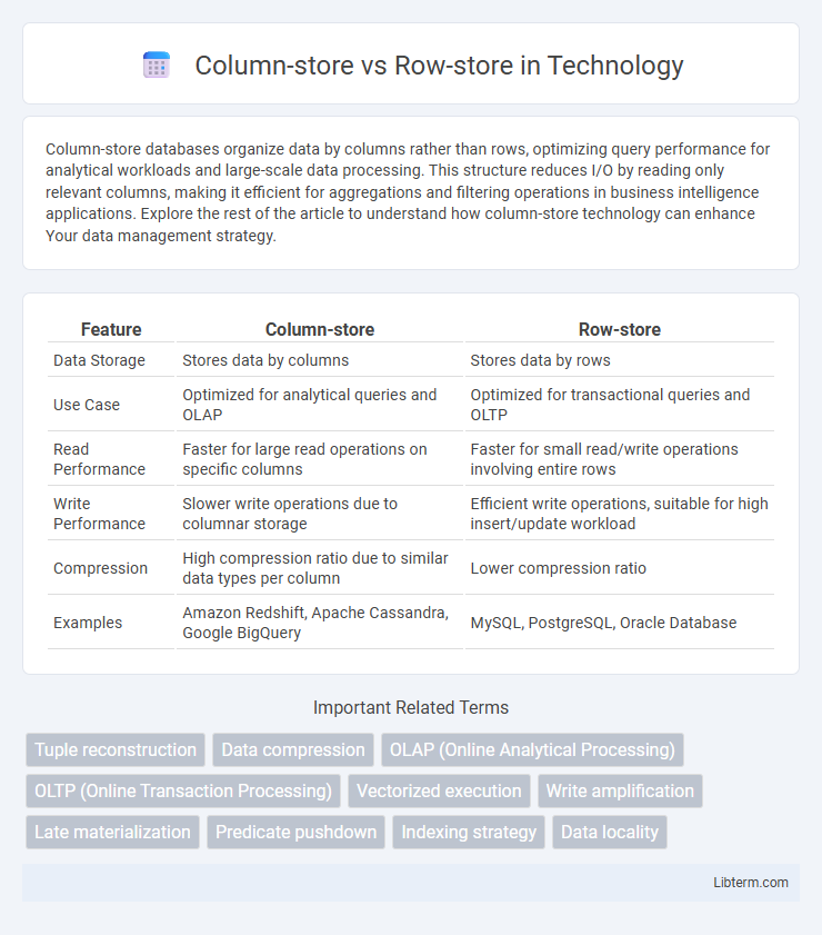 Row-store vs Column-store in Technology - What is The Difference?