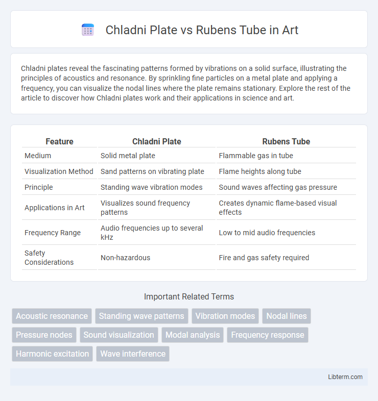 Rubens Tube vs Chladni Plate in Art - What is The Difference?