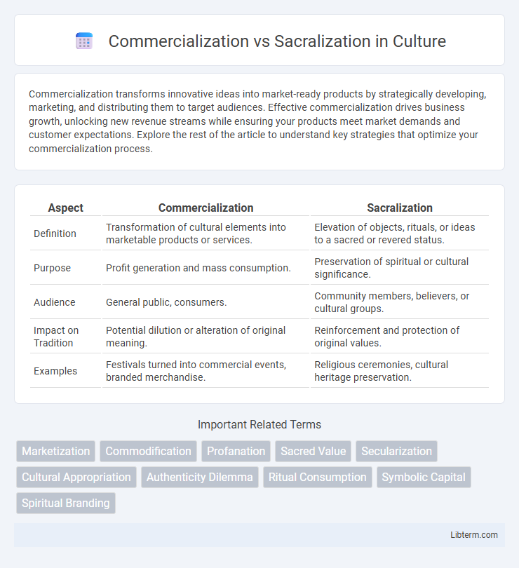 Sacralization vs Commercialization in Culture - What is The Difference?