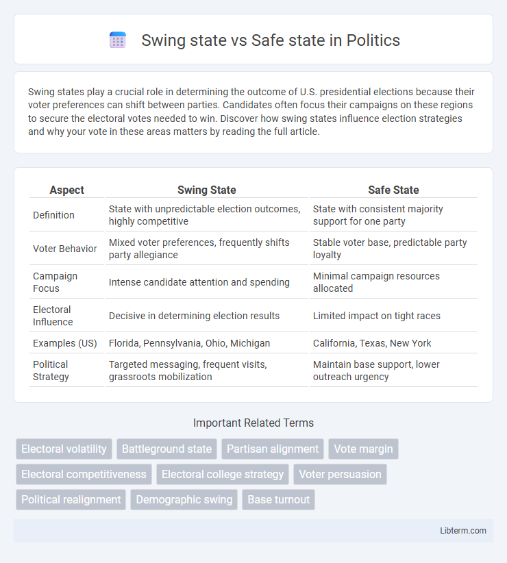 Safe state vs Swing state in Politics - What is The Difference?
