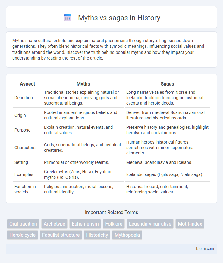 sagas vs Myths in History - What is The Difference?