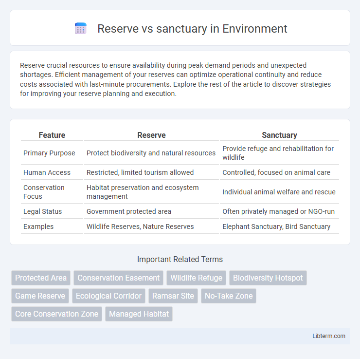 sanctuary vs Reserve in Environment - What is The Difference?