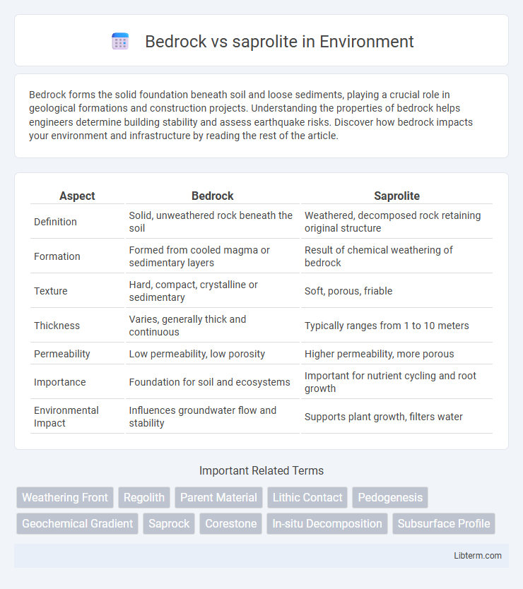 saprolite vs Bedrock in Environment - What is The Difference?