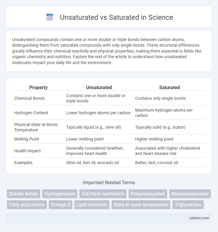 Saturated vs Unsaturated in Science - What is The Difference?