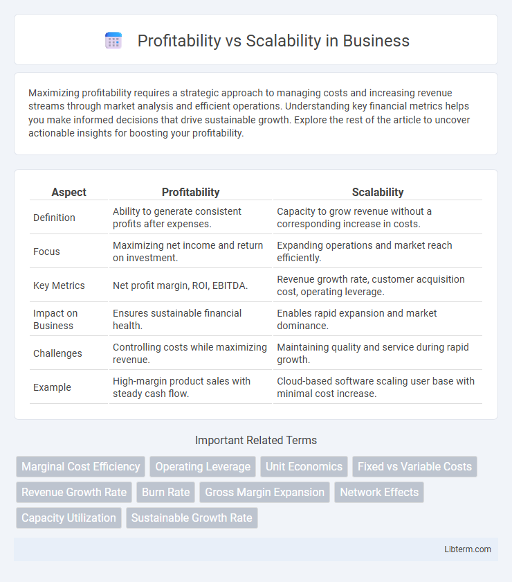 Scalability vs Profitability in Business - What is The Difference?