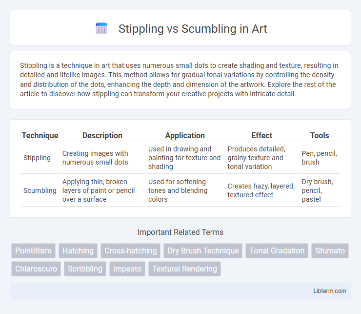 Scumbling vs Stippling in Art - What is The Difference?