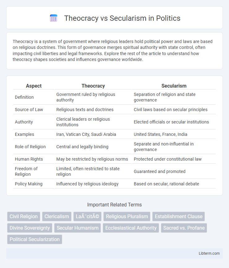 Secularism vs Theocracy in Politics - What is The Difference?