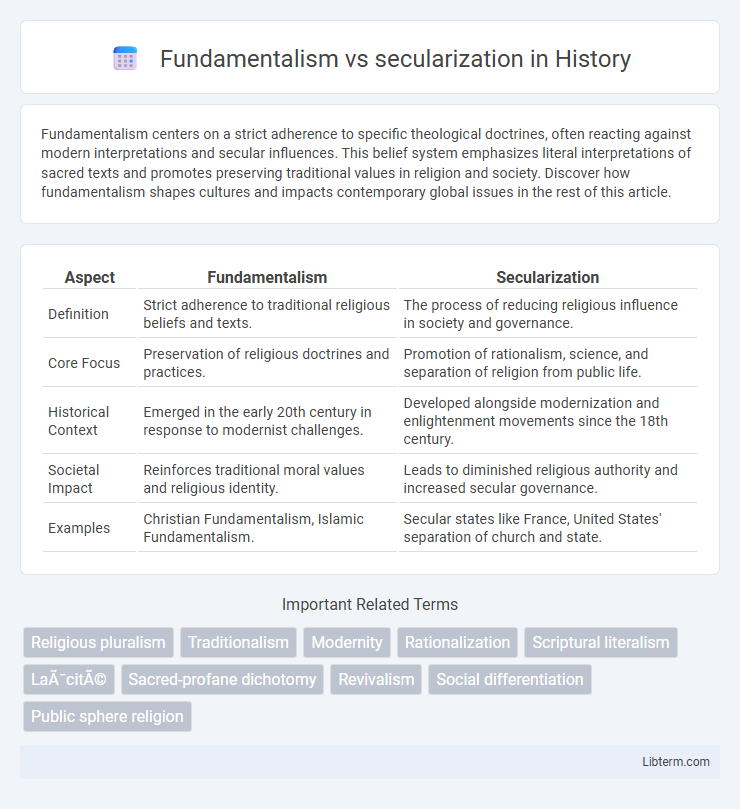 secularization vs Fundamentalism in History - What is The Difference?