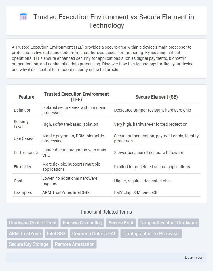 Secure Element vs Trusted Execution Environment in Technology - What is The Difference?