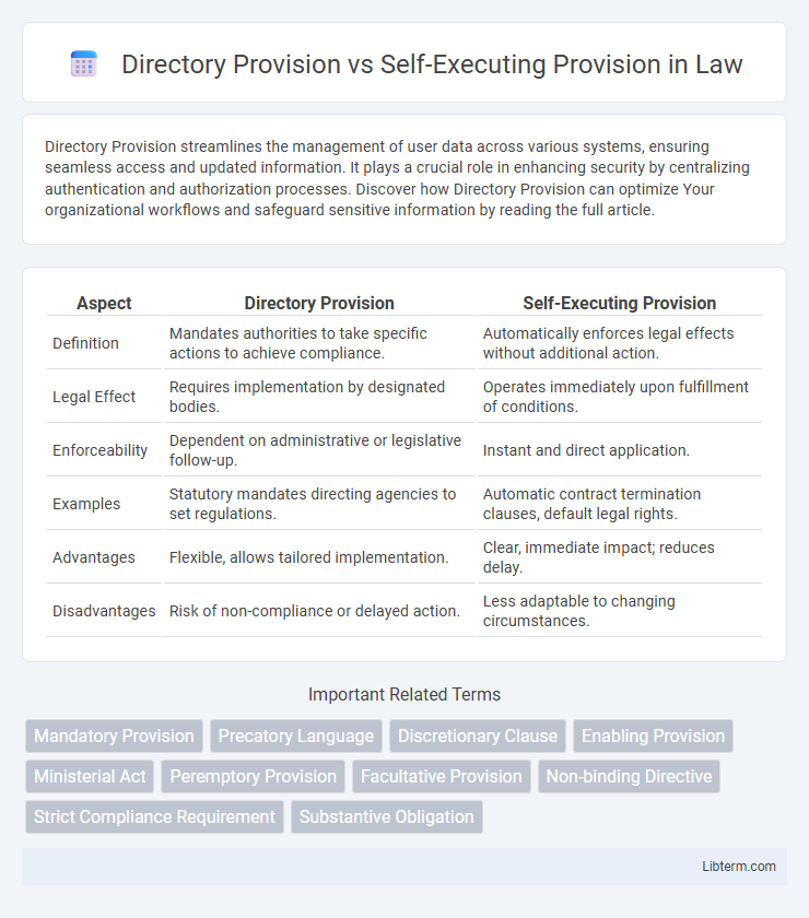 Self-Executing Provision vs Directory Provision in Law - What is The Difference?