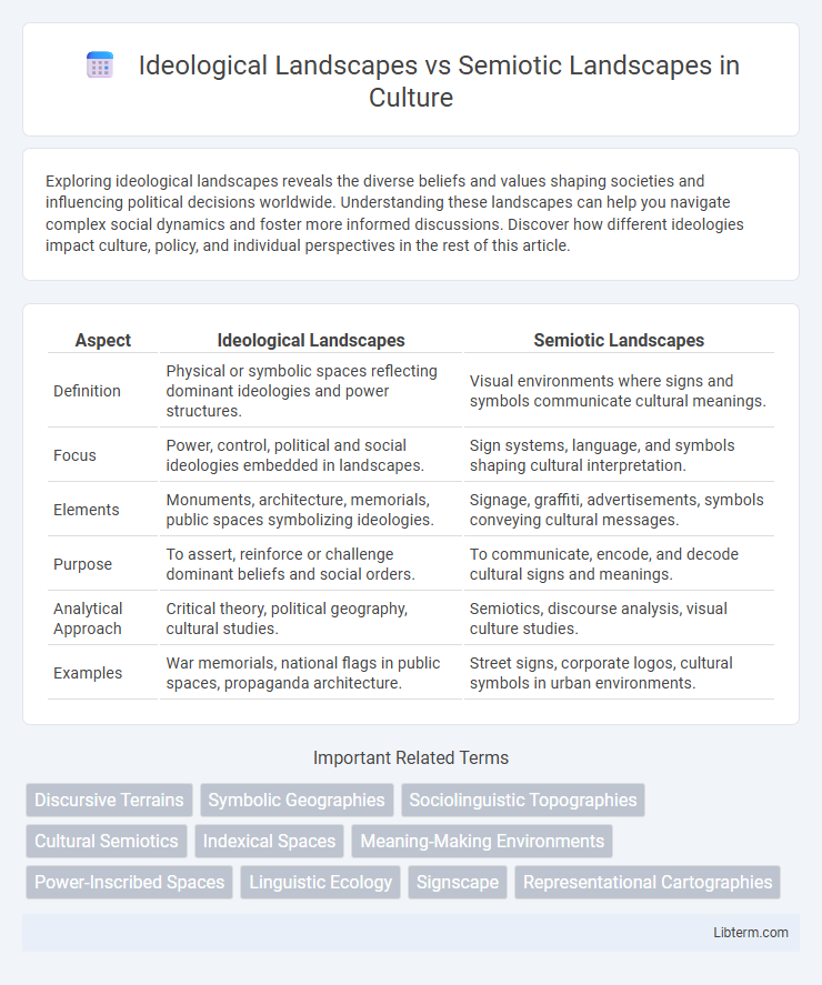 Semiotic Landscapes vs Ideological Landscapes in Culture - What is The Difference?