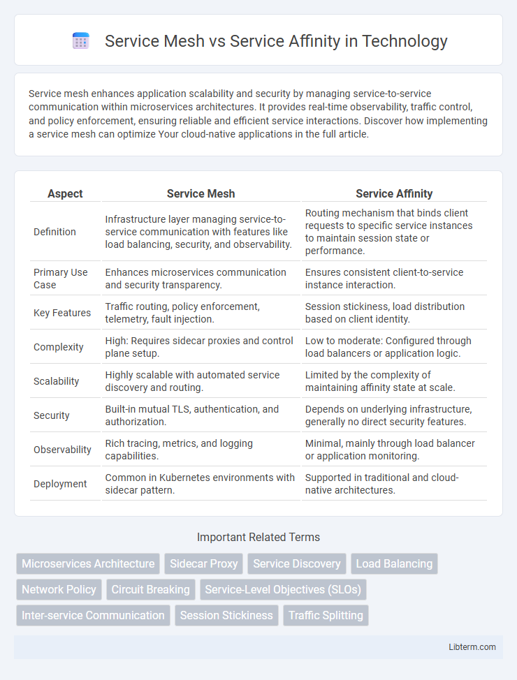 Service Affinity vs Service Mesh in Technology - What is The Difference?