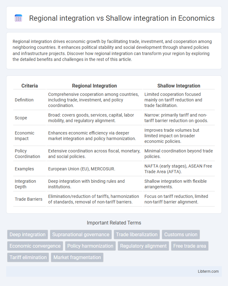 Shallow integration vs Regional integration in Economics - What is The Difference?