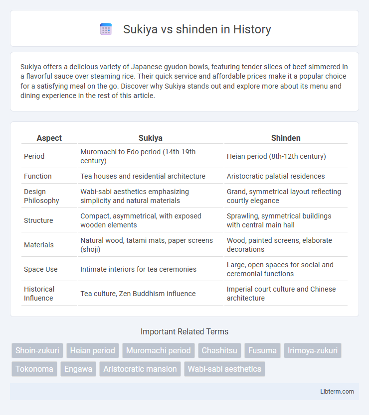 shinden vs Sukiya in History - What is The Difference?