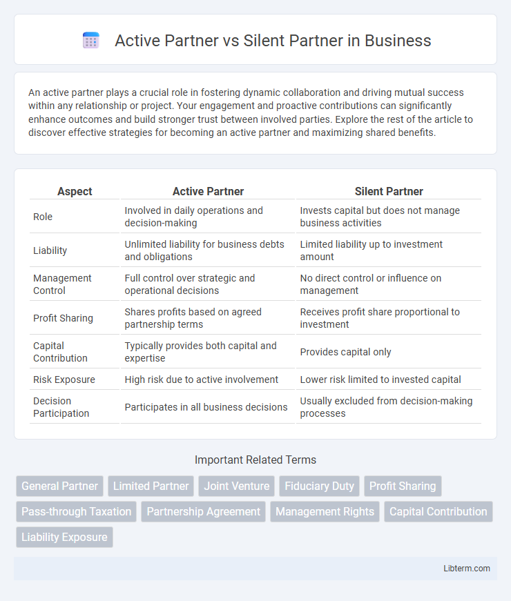Silent Partner vs Active Partner in Business - What is The Difference?