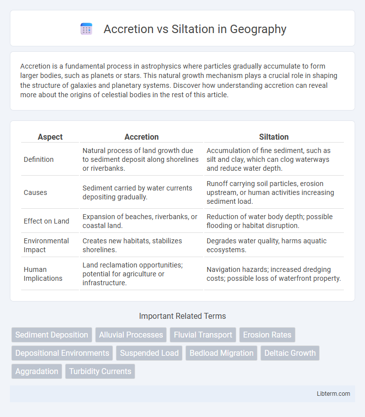 Siltation vs Accretion in Geography - What is The Difference?