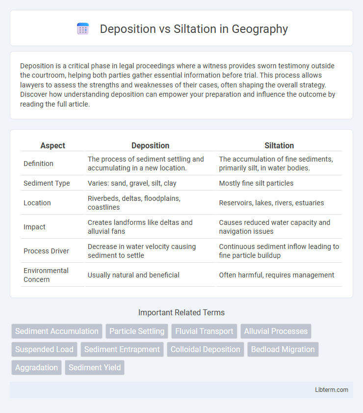 Siltation vs Deposition in Geography - What is The Difference?