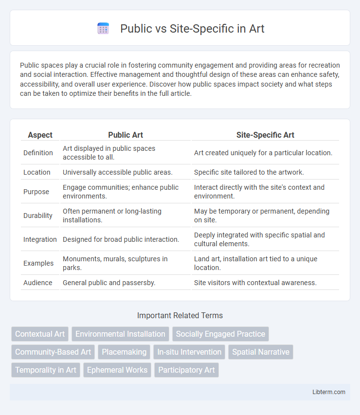 Site-Specific vs Public in Art - What is The Difference?