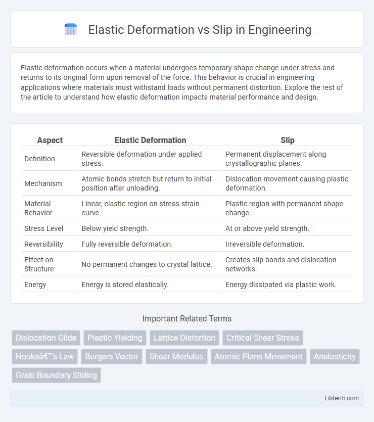 Slip vs Elastic Deformation in Engineering - What is The Difference?
