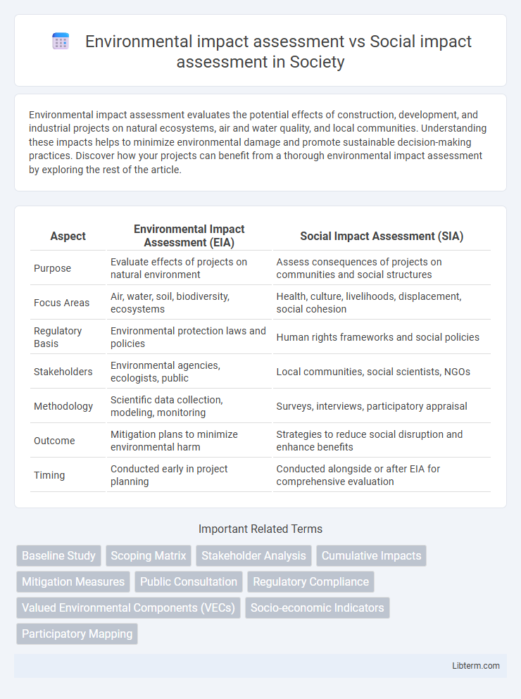 Social impact assessment vs Environmental impact assessment in Society - What is The Difference?