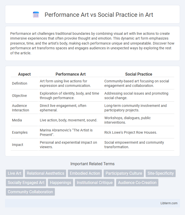 Social Practice vs Performance Art in Art - What is The Difference?