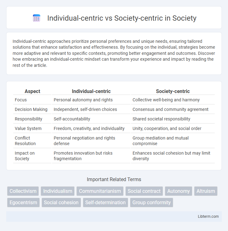 Society-centric vs Individual-centric in Society - What is The Difference?