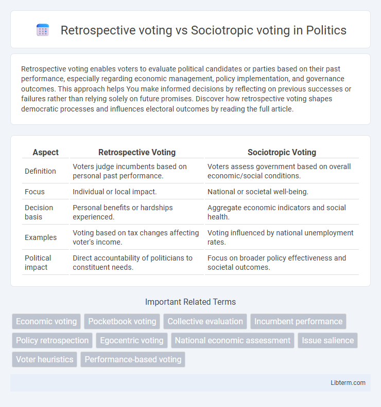 Sociotropic voting vs Retrospective voting in Politics - What is The Difference?