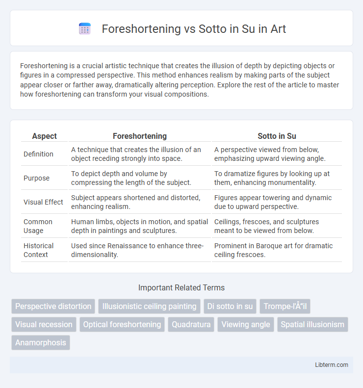 Sotto in Su vs Foreshortening in Art - What is The Difference?