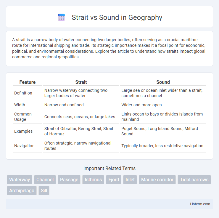 Sound vs Strait in Geography - What is The Difference?