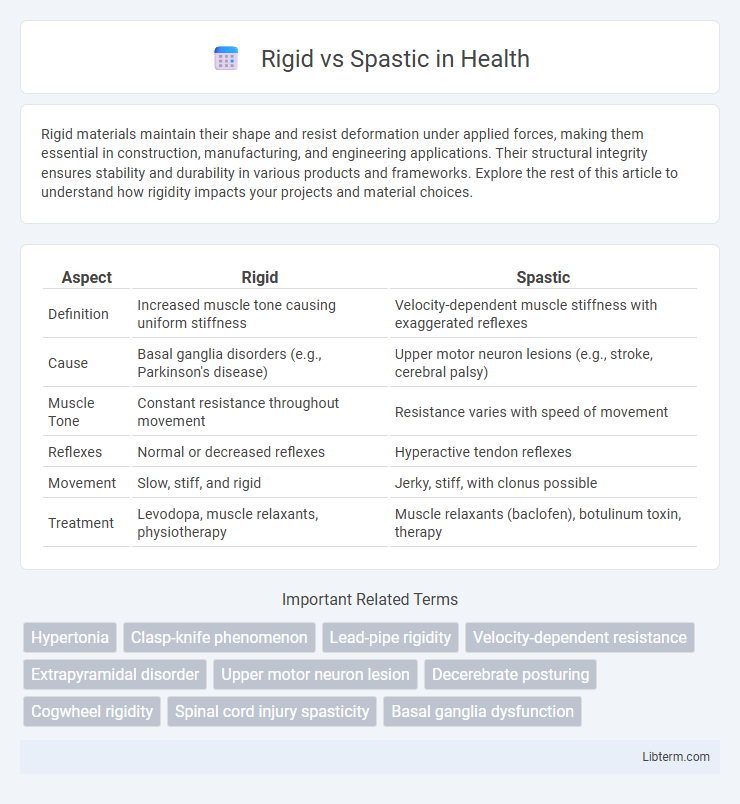 Spastic vs Rigid in Health - What is The Difference?