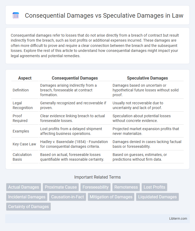 Speculative Damages vs Consequential Damages in Law - What is The Difference?