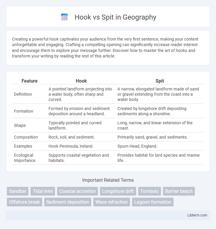 Spit vs Hook in Geography - What is The Difference?