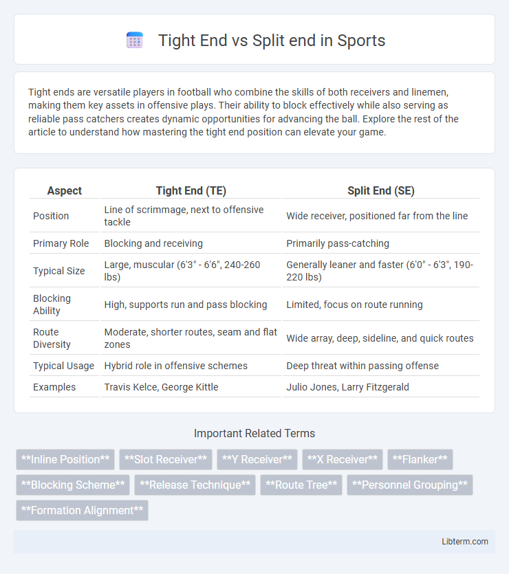 Split end vs Tight End in Sports - What is The Difference?