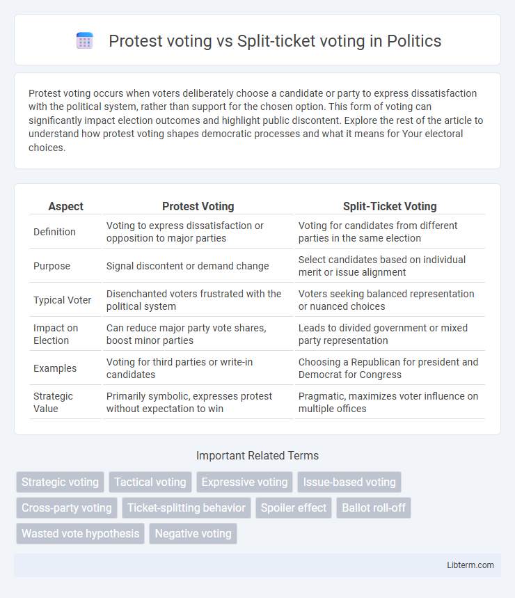 Split-ticket voting vs Protest voting in Politics - What is The Difference?