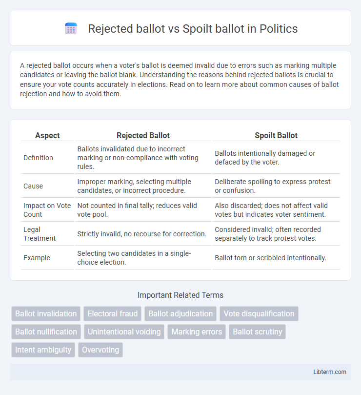 Spoilt ballot vs Rejected ballot in Politics - What is The Difference?
