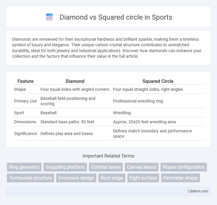 Squared circle vs Diamond in Sports - What is The Difference?