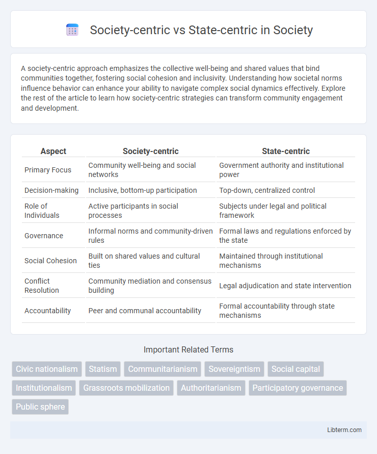 State-centric vs Society-centric in Society - What is The Difference?