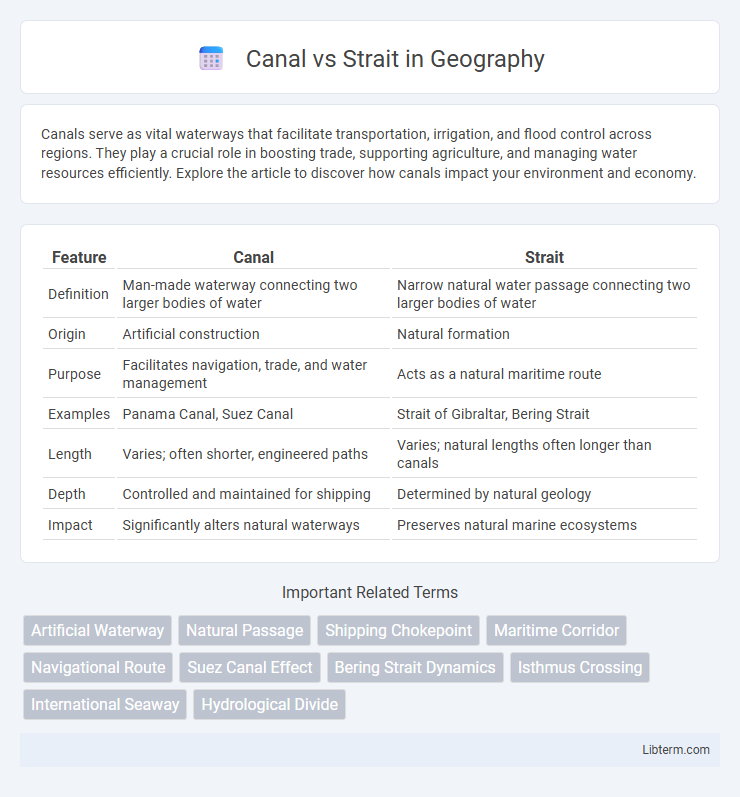 Strait vs Canal in Geography - What is The Difference?