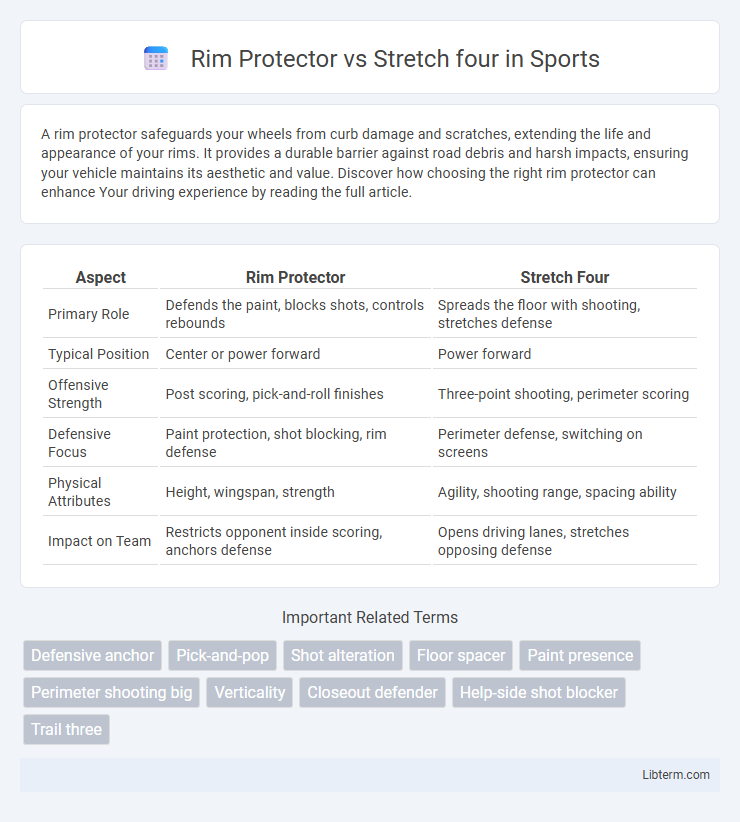 Stretch four vs Rim Protector in Sports - What is The Difference?