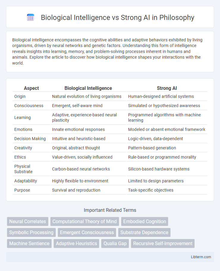 Strong AI vs Biological Intelligence in Philosophy - What is The Difference?