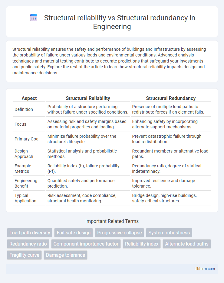 Structural redundancy vs Structural reliability in Engineering - What is The Difference?