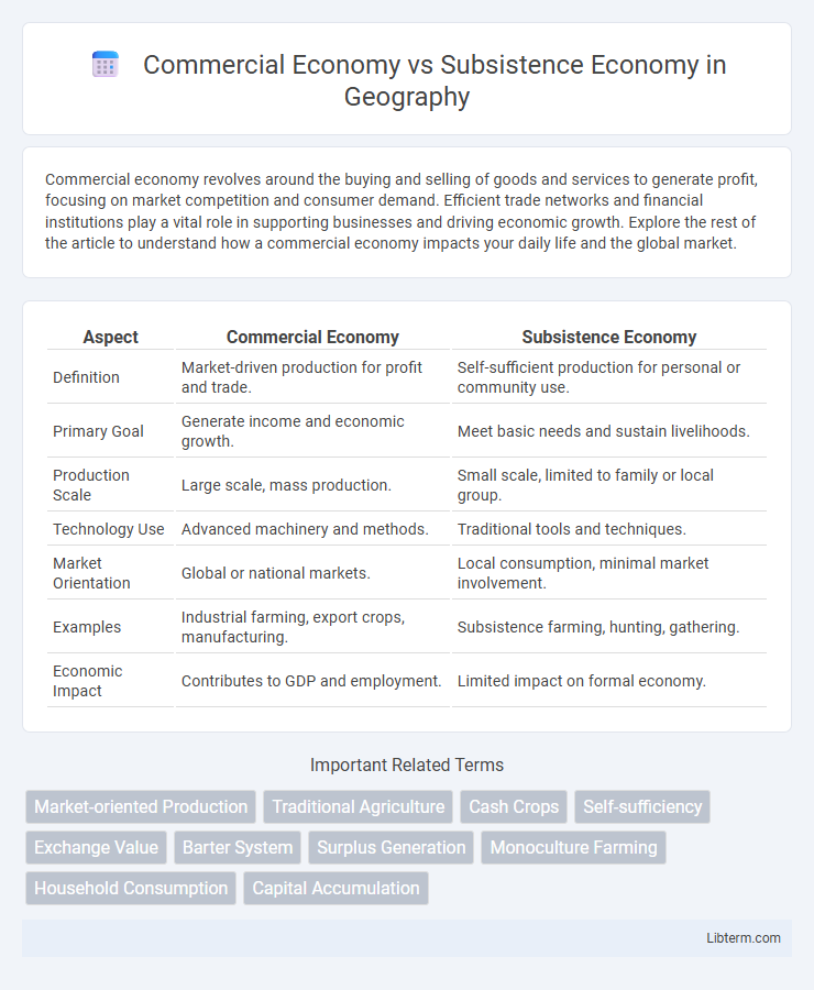 Subsistence Economy vs Commercial Economy in Geography - What is The Difference?