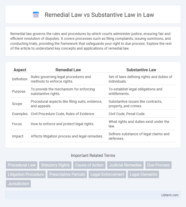 Substantive Law vs Remedial Law in Law - What is The Difference?
