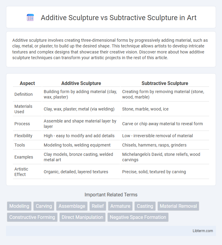 Subtractive Sculpture vs Additive Sculpture in Art - What is The Difference?